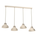 Suspension filaire SVEN 4xE27/15W/230V beige