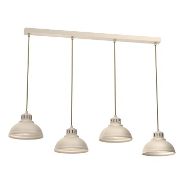 Suspension filaire SVEN 4xE27/15W/230V beige