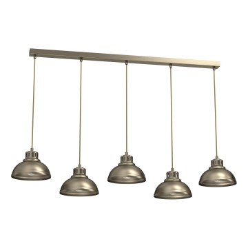 Suspension filaire SVEN 5xE27/15W/230V laiton