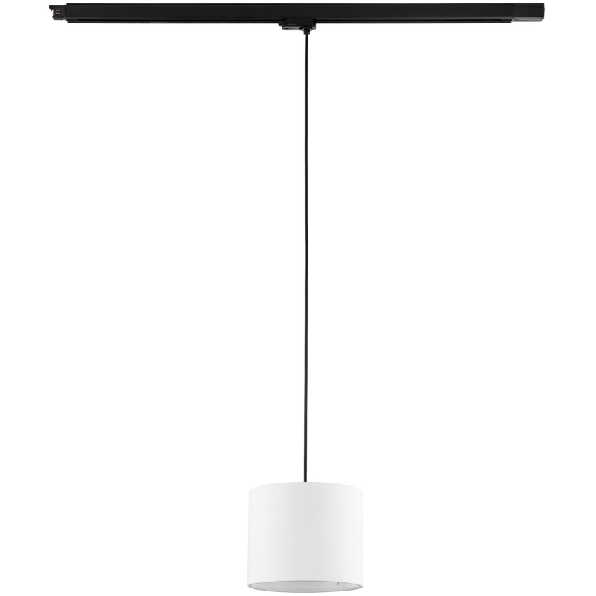 Suspension filaire pour système de rail triphasé TRACER 1xE27/15W/230V d. 20 cm noir/blanc