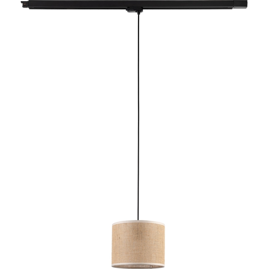 Suspension filaire pour système de rail triphasé TRACER 1xE27/15W/230V d. 20 cm noir/marron