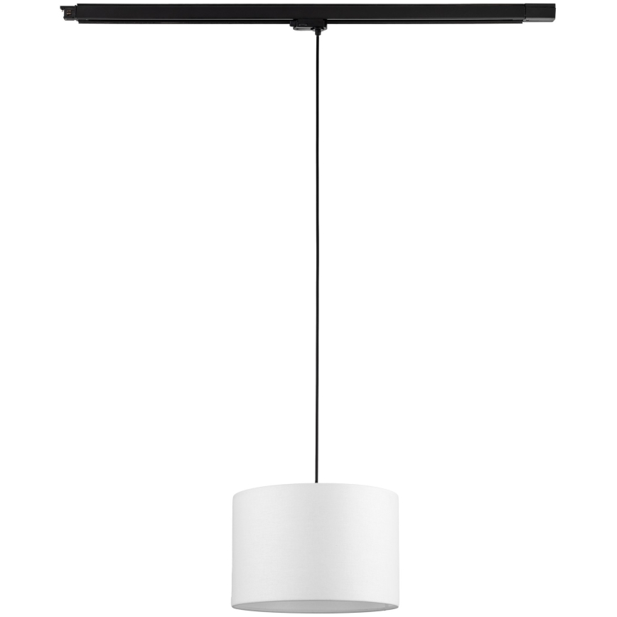 Suspension filaire pour système de rail triphasé TRACER 1xE27/15W/230V d. 30 cm noir/blanc