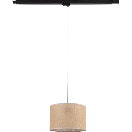 Suspension filaire pour système de rail triphasé TRACER 1xE27/15W/230V d. 30 cm noir/marron