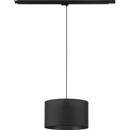 Suspension filaire pour système de rail triphasé TRACER 1xE27/15W/230V d. 38 cm noir