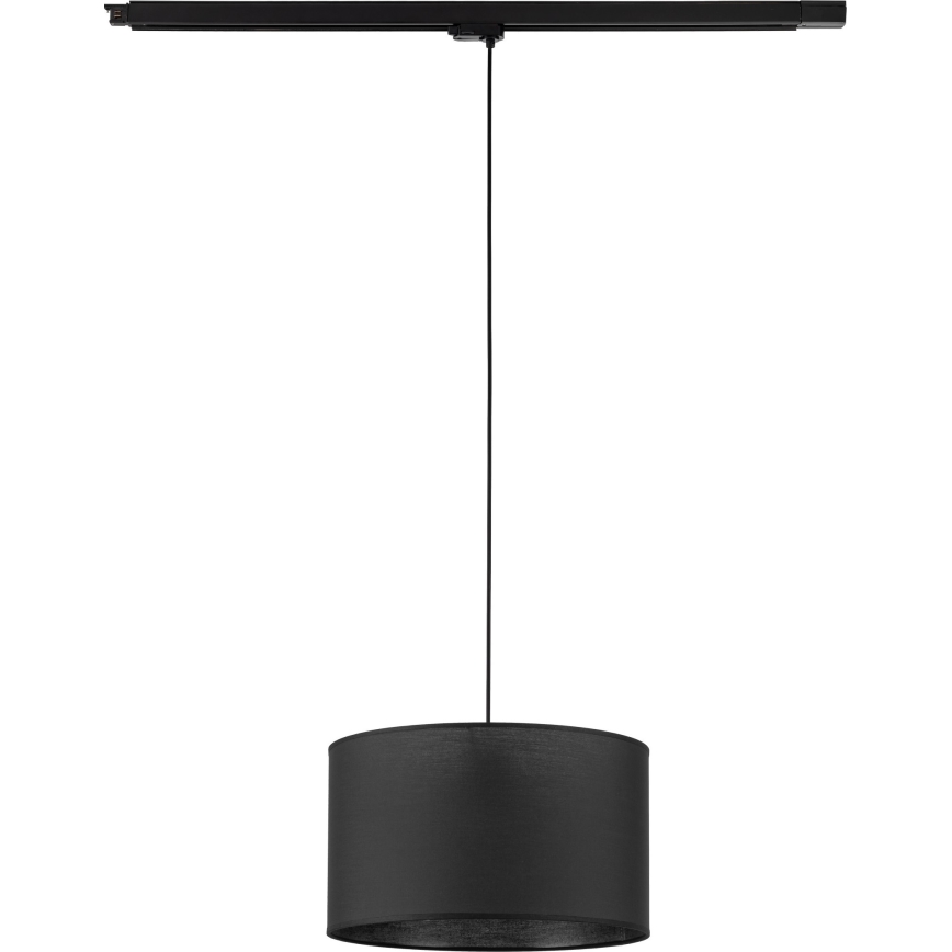 Suspension filaire pour système de rail triphasé TRACER 1xE27/15W/230V d. 38 cm noir
