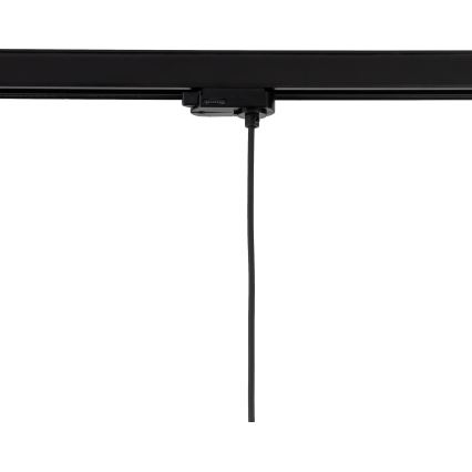 Suspension filaire pour système de rail triphasé TRACER 1xE27/15W/230V d. 38 cm noir
