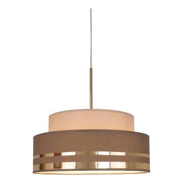 Suspension filaire TAMI 1xE27/60W/230V beige/marron/doré