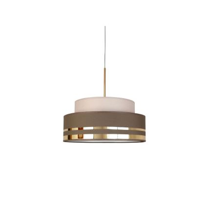 Suspension filaire TAMI 1xE27/60W/230V beige/marron/doré