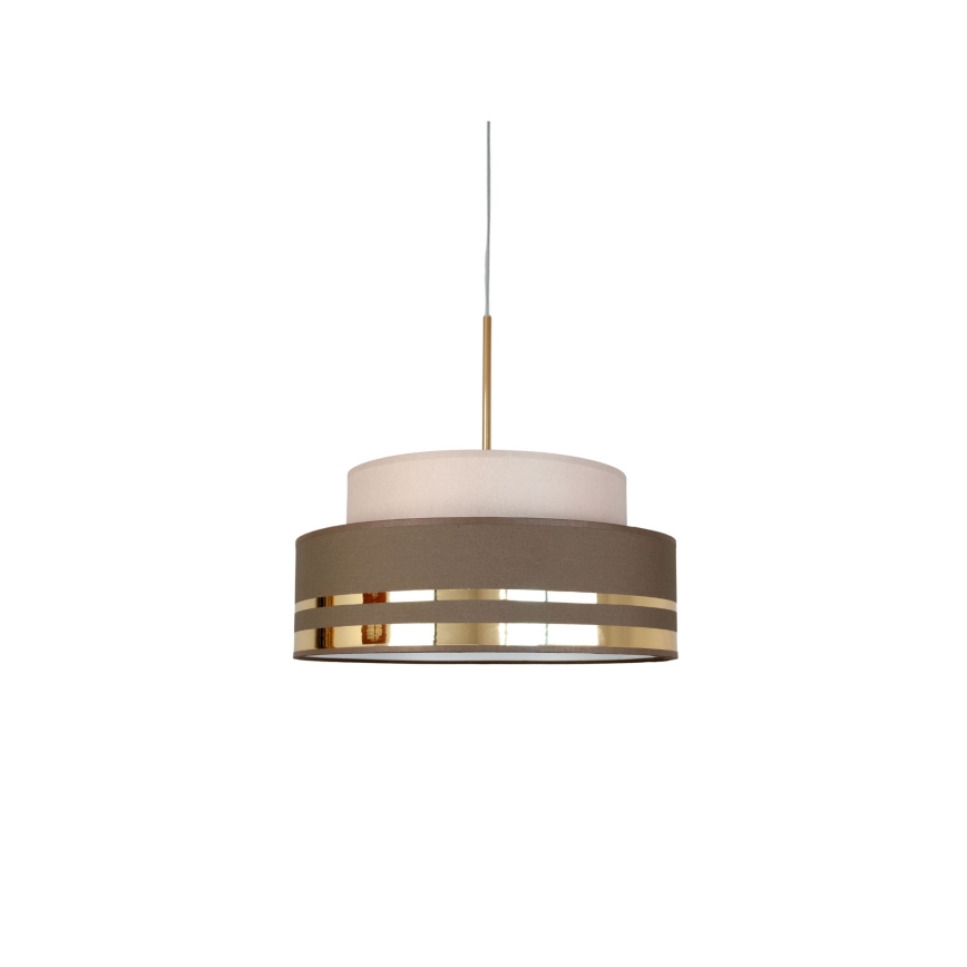 Suspension filaire TAMI 1xE27/60W/230V beige/marron/doré