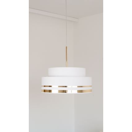 Suspension filaire TAMI 1xE27/60W/230V crème/doré