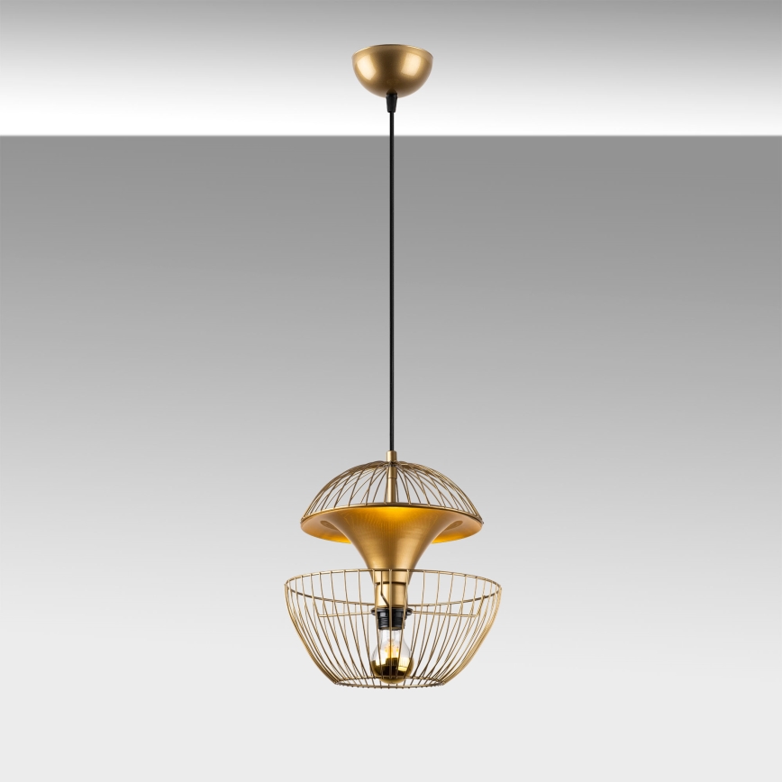 Suspension filaire TELMANDER 1xE27/40W/230V doré