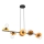 Suspension filaire TOKEN 6xE27/15W/230V orange