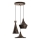 Suspension filaire TOM 3xE27/40W/230V gris