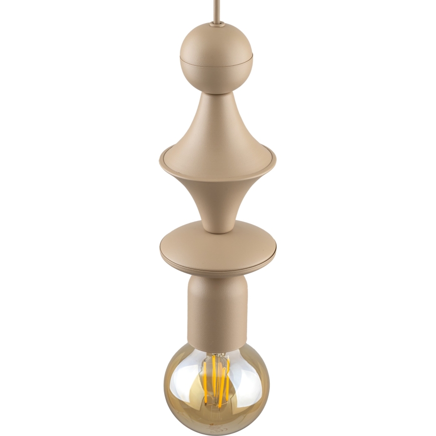 Suspension filaire TOWER 1xE27/15W/230V beige