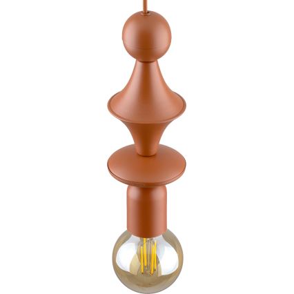 Suspension filaire TOWER 1xE27/15W/230V brique