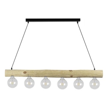 Suspension filaire TRABO 6xE27/60W/230V pin