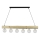 Suspension filaire TRABO 6xE27/60W/230V pin