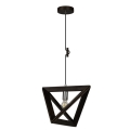 Suspension filaire TRIGONON 1xE27/60W/230V hêtre