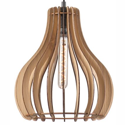 Suspension filaire TUCCI 1xE27/60W/230V d. 29 cm chêne