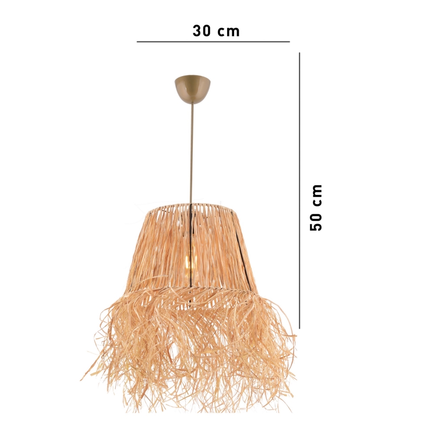 Suspension filaire VALANCE 1xE27/40W/230V marron