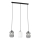 Suspension filaire VERDI 3xE27/15W/230V noir/gris/blanc