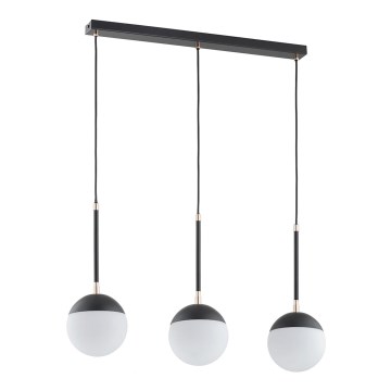 Suspension filaire VOLDA 3xE14/40W/230V noir