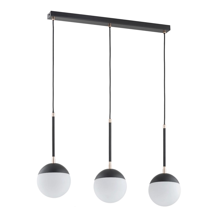 Suspension filaire VOLDA 3xE14/40W/230V noir