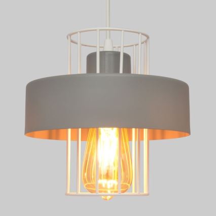 Suspension filaire VOLTA 1xE27/15W/230V gris