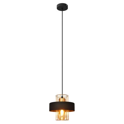 Suspension filaire VOLTA 1xE27/15W/230V noir/doré