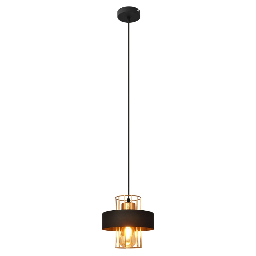 Suspension filaire VOLTA 1xE27/15W/230V noir/doré