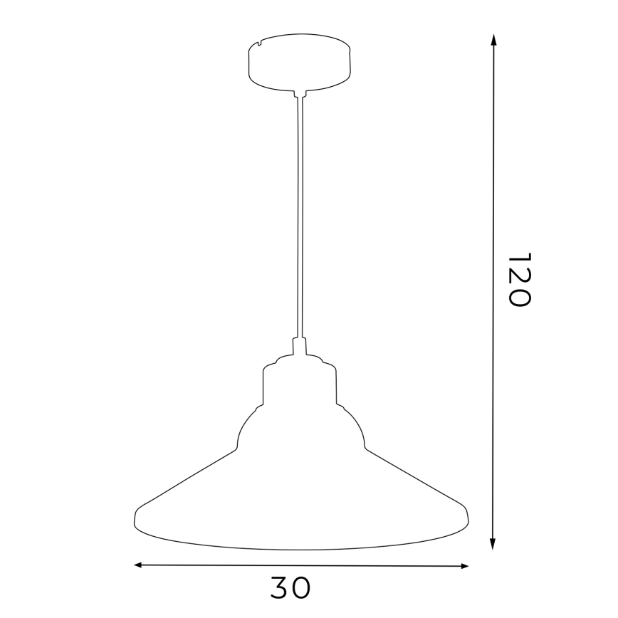 Suspension filaire WORKS 1xE27/15W/230V rouge