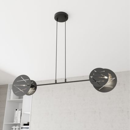 Suspension filaire XOTIC 2xE27/15W/230V noir
