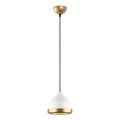 Suspension filaire YILDO 1xE27/40W/230V blanc/doré