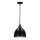 Suspension filaire YSTAD 1xE27/40W/230V noir