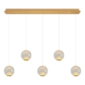 Suspension LED CREMONA 5xLED/5W/230V 3000K dorée