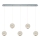 Suspension LED CREMONA 5xLED/5W/230V 3000K en chrome mat