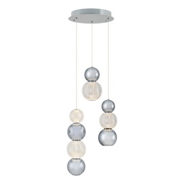 Suspension LED CREMONA LED/17W/230V 3000K chromé mat