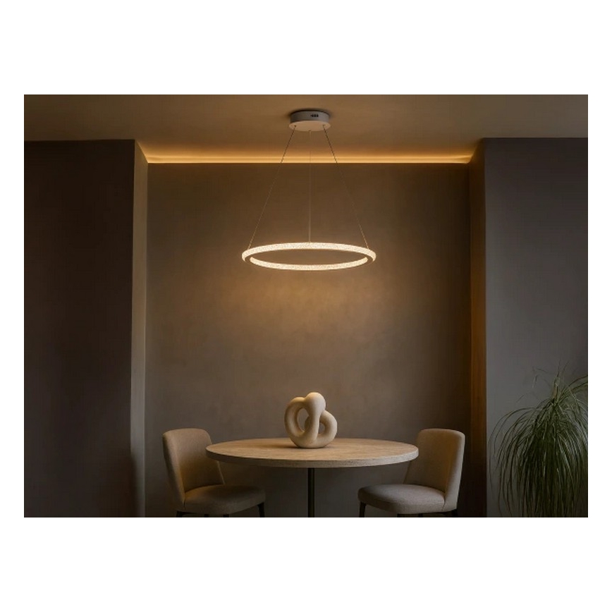 Suspension LED dimmable sur câble LED/90W/230V 3000-6500K Ø 60 cm + télécommande