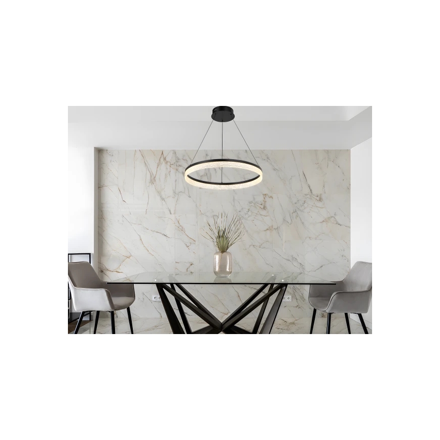 Suspension LED dimmable sur câble ALIANZ LED/60W/230V 3000-6000K Ø 80 cm + télécommande