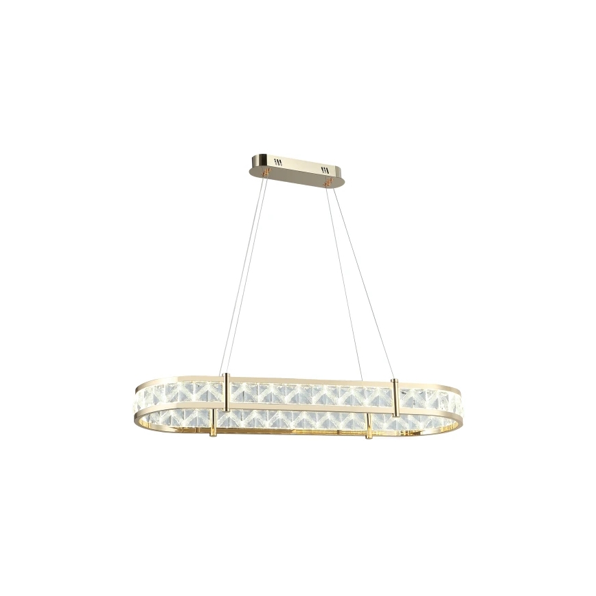 Lustre en cristal dimmable sur câble ENRIQUE LED/50W//230V 3000-6000K + télécommande