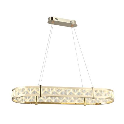 Lustre en cristal dimmable sur câble ENRIQUE LED/50W//230V 3000-6000K + télécommande
