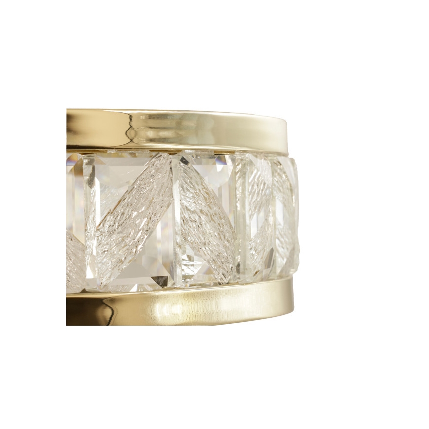 Lustre en cristal dimmable sur câble ENRIQUE LED/50W//230V 3000-6000K + télécommande