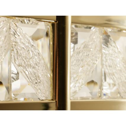Lustre en cristal dimmable sur câble ENRIQUE LED/50W//230V 3000-6000K + télécommande