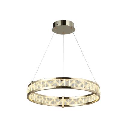 Lustre en cristal LED dimmable suspendu sur câble ENRIQUE LED/55W//230V 3000-6000K Ø 80 cm + télécommande