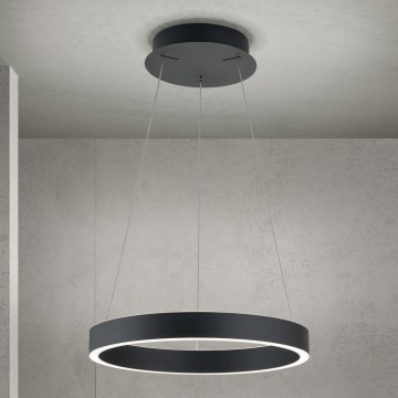 Suspension LED dimmable sur câble KOLK LED/40W/230V 2700/3000/4000K Ø 40 cm noire