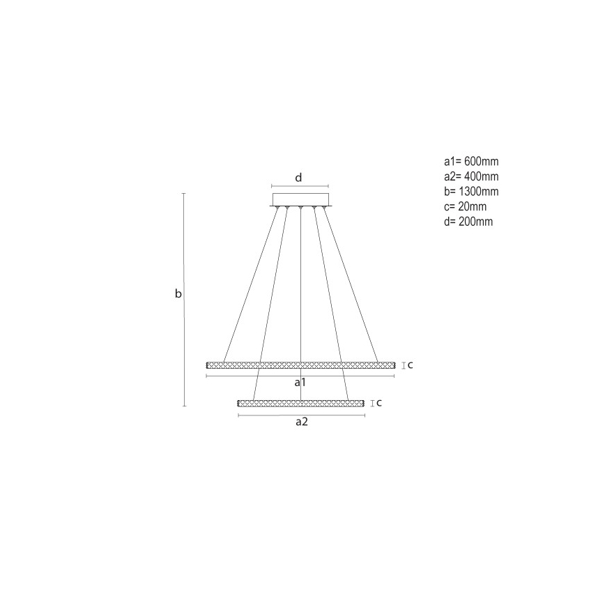 Suspension LED dimmable sur câble LED/150W/230V 3000-6500K + télécommande