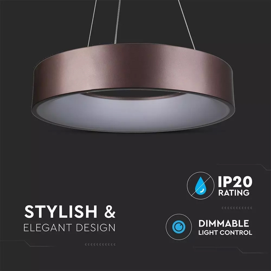 Suspension LED dimmable sur câble LED/30W/230V