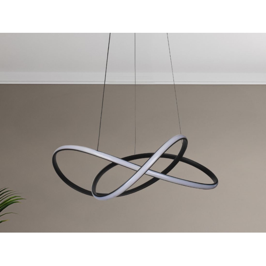 Suspension LED dimmable sur câble 85W/230V 3000-6500K Ø 60 cm + télécommande