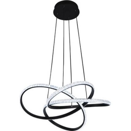 Lustre LED dimmable suspendu sur câble LED/95W/230V 3000–6500K Ø 57 cm + télécommande