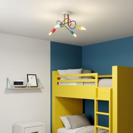 Suspension LED enfant OXFORD 4xE27/10W/230V